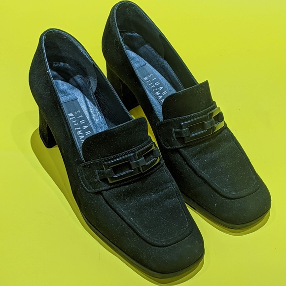 Stuart Weitzman Shoes - Stuart Weitzman Heels Black Suede 2in Heel